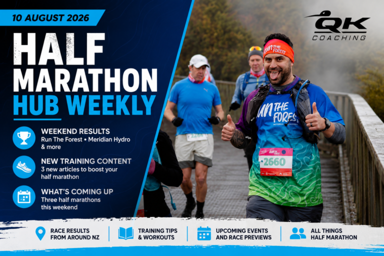 Half Marathon Hub Weekly 10 August 2026 featuring Run The Forest Rotorua